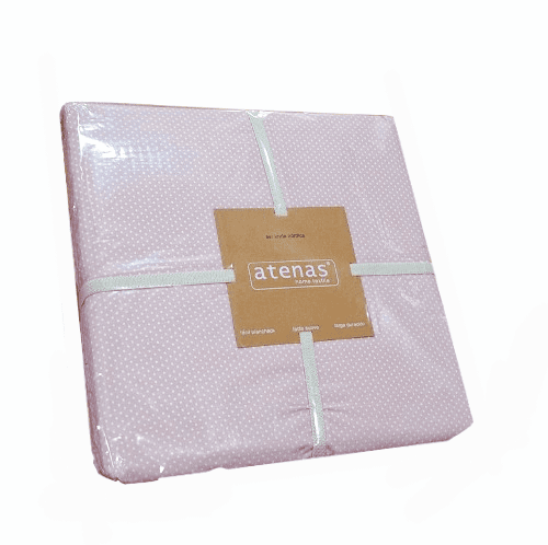 Funda nórdica topos rosa. Cama 90, 150, 180 - 1