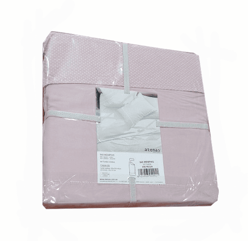 Funda nórdica topos rosa. Cama 90, 150, 180 - 2