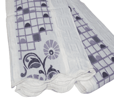 Colcha greca flores morada. CAMA 90 - 1