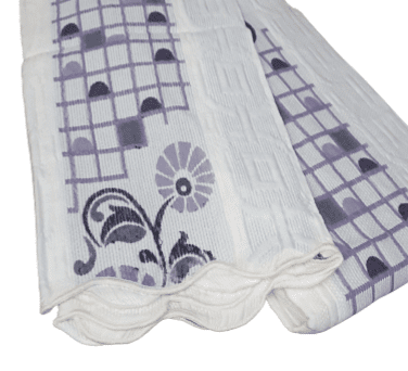Colcha greca flores morada. CAMA 90 - 3