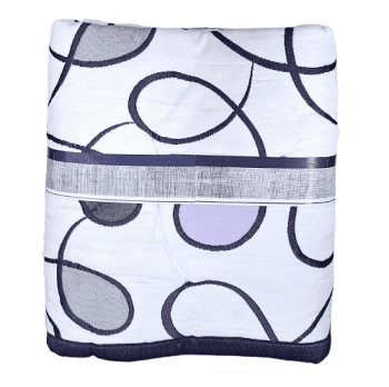 Colcha reversible morada y gris Cama 150 - 1
