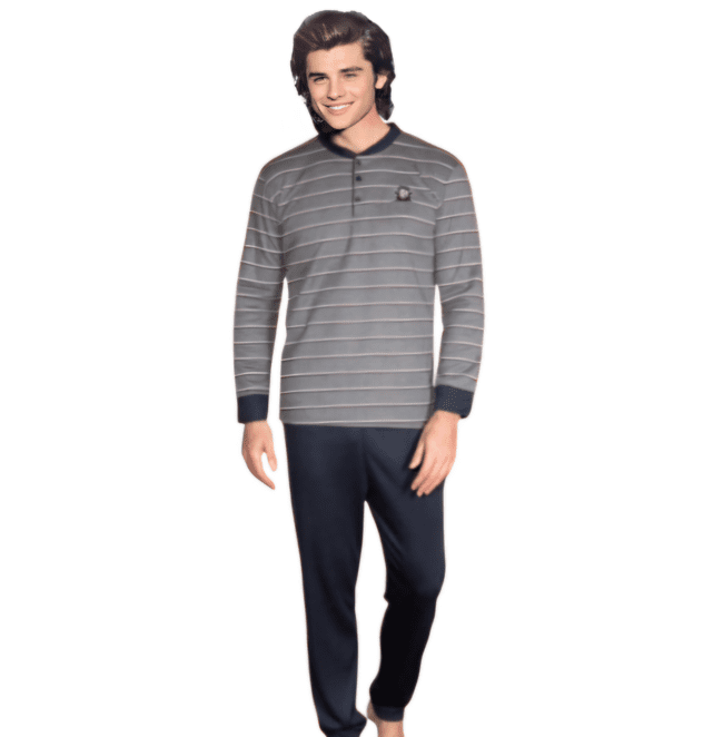 Pijama de coralina Hombre rayitas