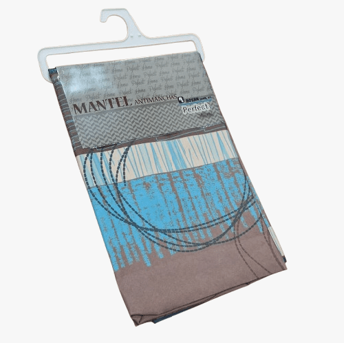 Mantel antimanchas turquesa 150 x 200 - 3