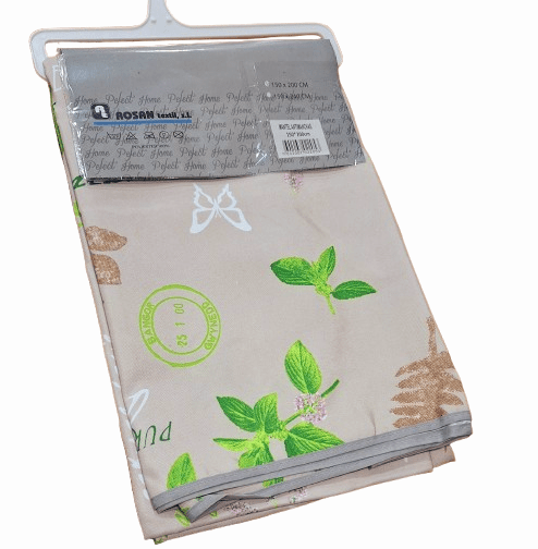 Mantel antimanchas flores 150 x 200 - 1