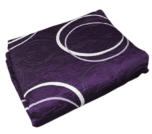 Funda Cojín reversible círculos beige morado - 5