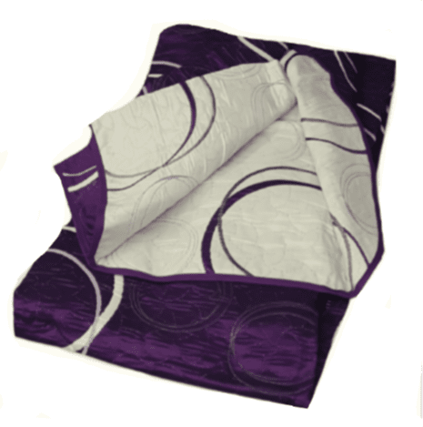 Funda Cojín reversible círculos beige morado - 6