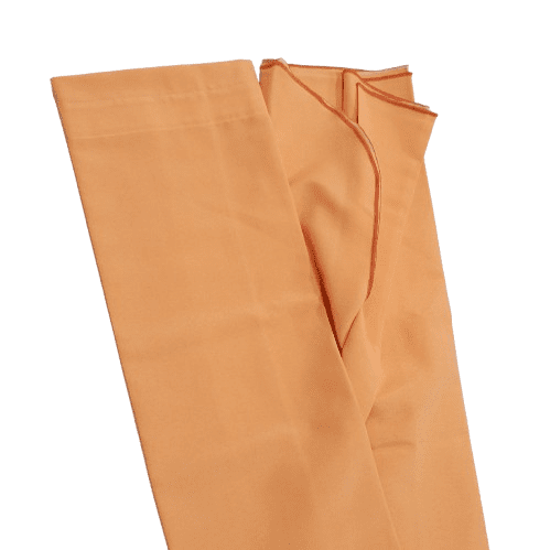 Cortina de baño naranja salmón de loneta - 2