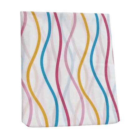Cortina de baño con ondas de colores - 3