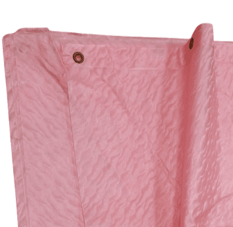 Cortina de baño rosa pvc efecto vidriera - 2