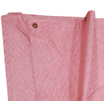Cortina de baño rosa pvc efecto vidriera - 5