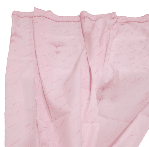 Cortina baño palmitos de purpurina rosa - 2