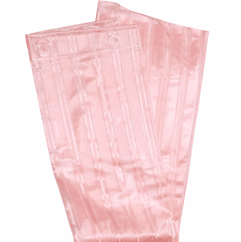 Cortina de baño pvc rayas rosa - 3