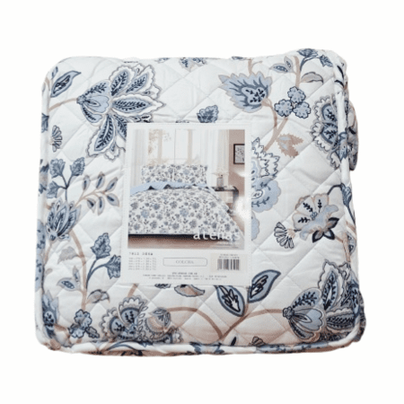 Colcha boutie flores azules - 3