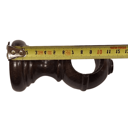 Soporte barra madera nogal 30 - 1