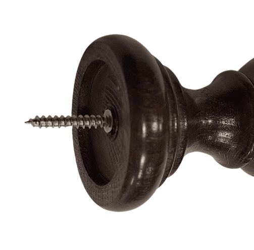 Soporte barra madera nogal 30 - 2