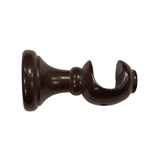 Soporte barra madera nogal 30