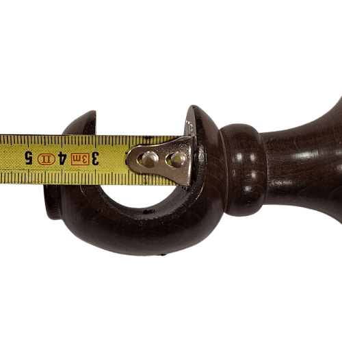 Soporte barra madera nogal 30 - 1