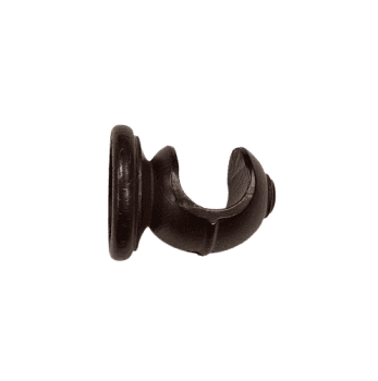 Soporte corto barra madera nogal 30
