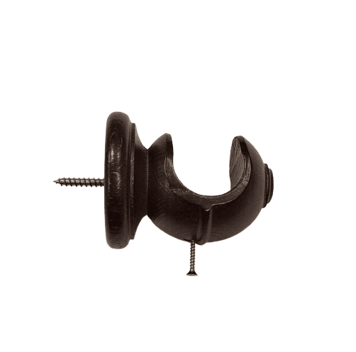 Soporte corto barra madera nogal 30 - 1