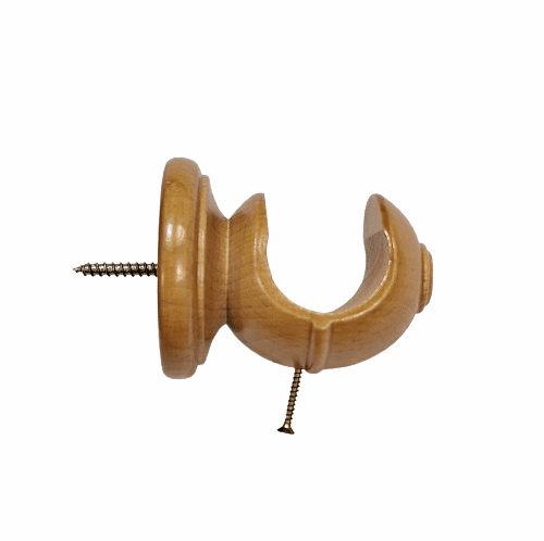 Soporte corto barra 30 madera clara