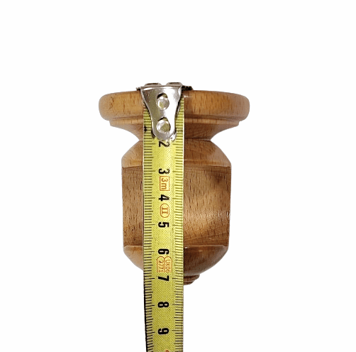 Soporte corto barra 30 madera clara - 1