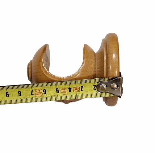 Soporte corto barra 30 madera clara - 3