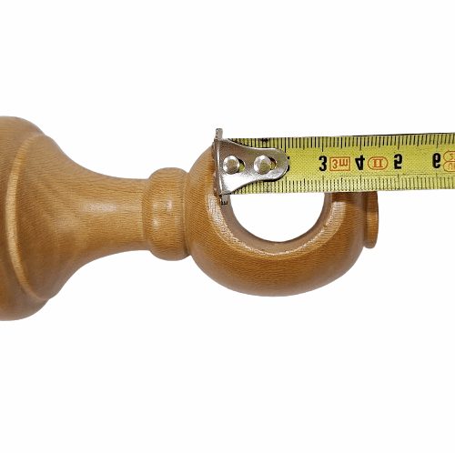 Soporte barra madera clara 30 - 1