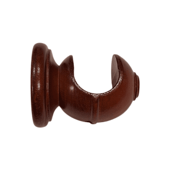 Soporte corto barra madera caoba 30