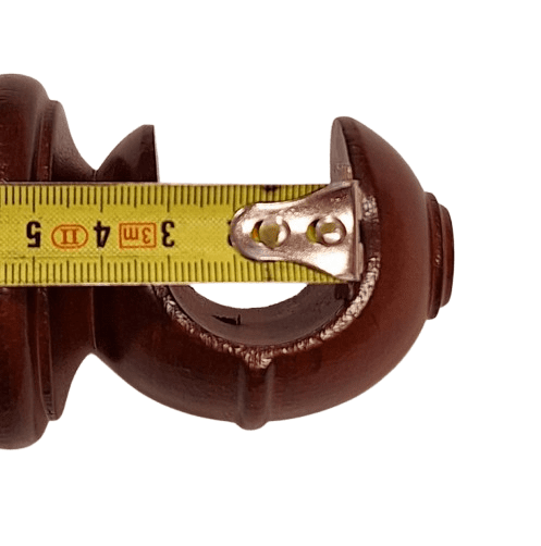 Soporte corto barra madera caoba 30 - 1