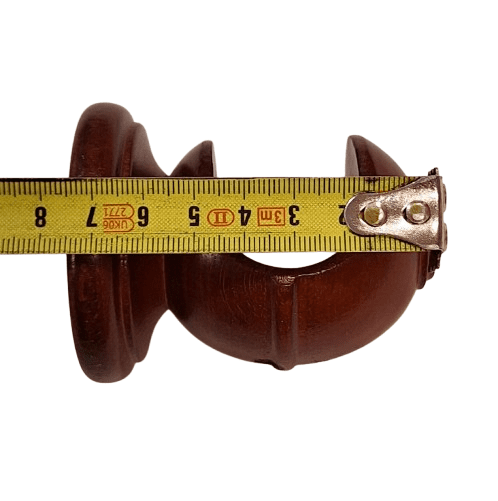 Soporte corto barra madera caoba 30 - 2