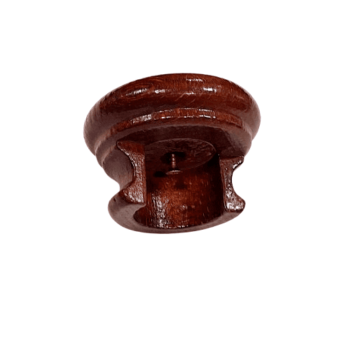 Soporte lateral barra 30 madera caoba