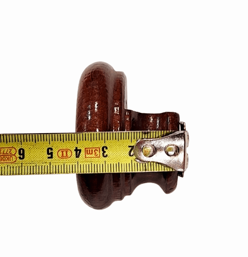 Soporte lateral barra 30 madera caoba - 1