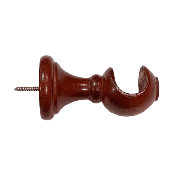 Soporte barra madera caoba 30