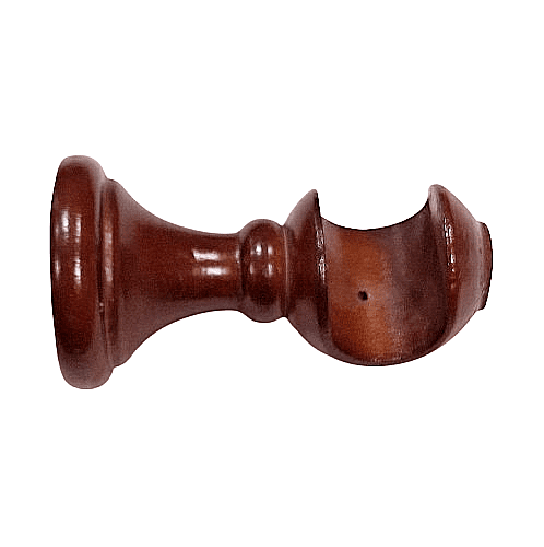 Soporte barra madera caoba 30 - 1