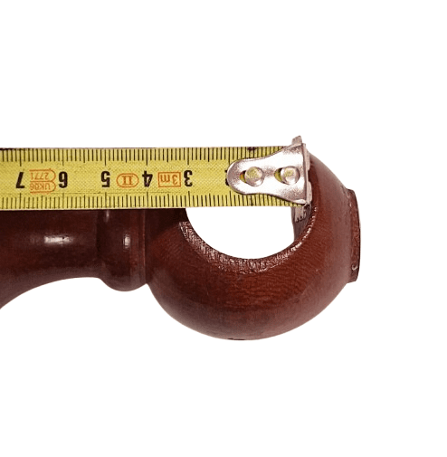 Soporte barra madera caoba 30 - 2