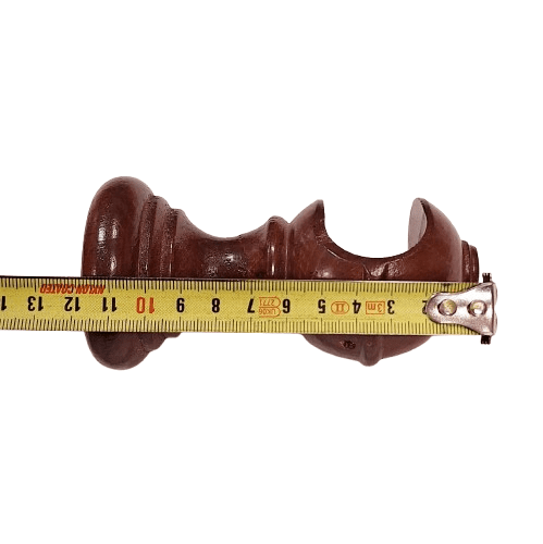 Soporte barra 30 madera caoba - 1