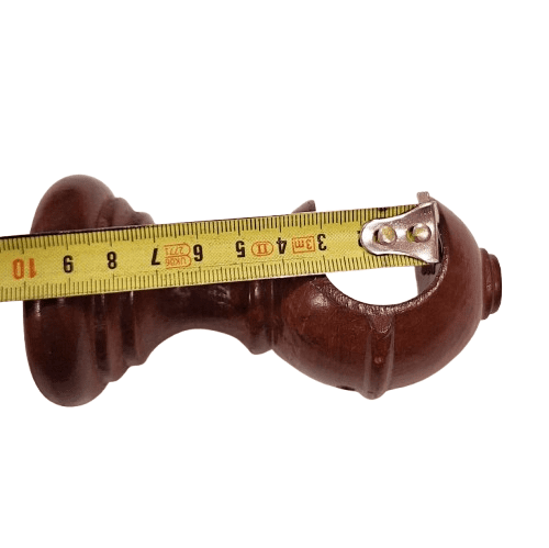 Soporte barra 30 madera caoba - 2