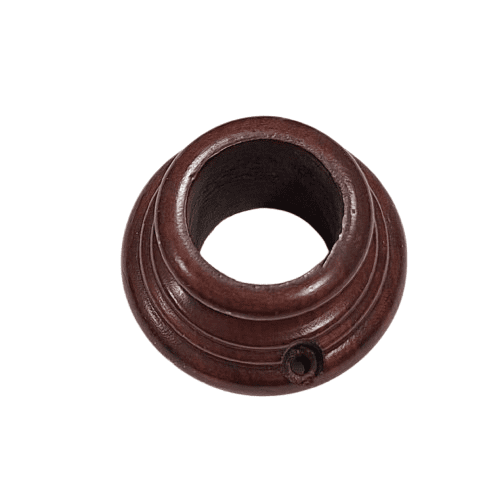 Soporte lateral cerrado barra 30 madera caoba