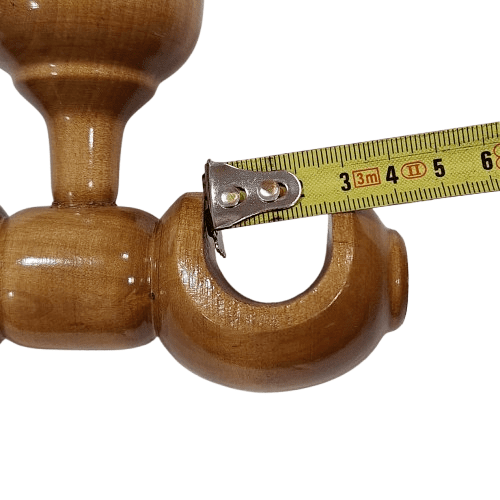 Soporte techo madera doble barra madera 25 - 2