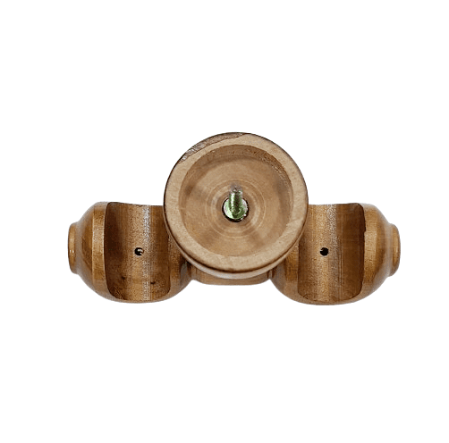 Soporte techo madera doble barra madera 25 - 4