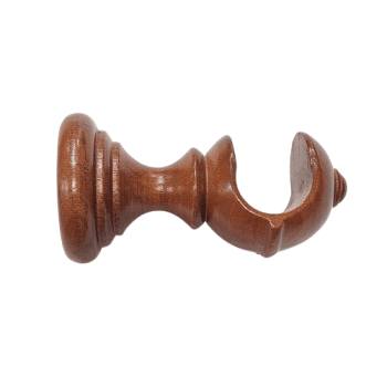 Soporte barra 30 madera anaranjada