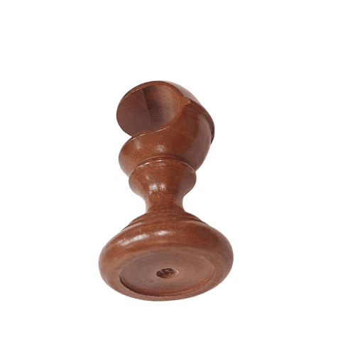 Soporte barra 30 madera anaranjada - 1