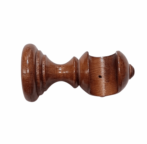 Soporte barra 30 madera anaranjada - 2