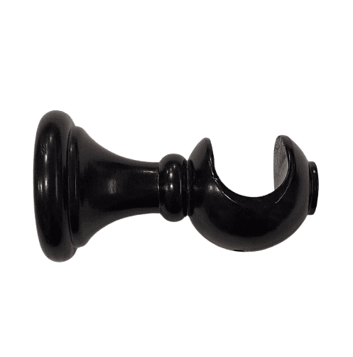 Soporte barra 30 madera negra