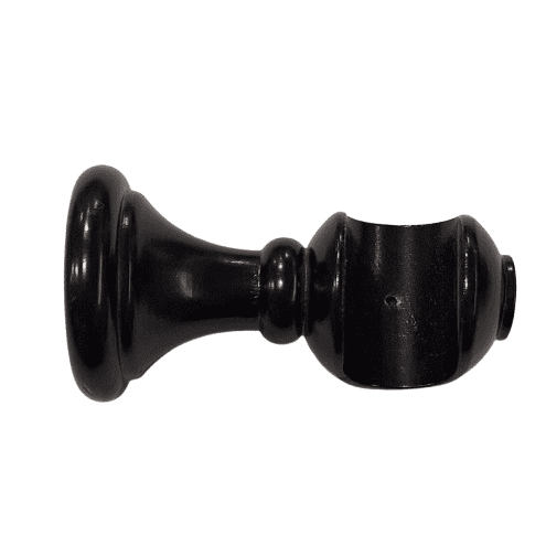 Soporte barra 30 madera negra - 3