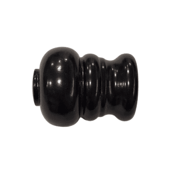 Terminal para barra de 30 cm madera negra