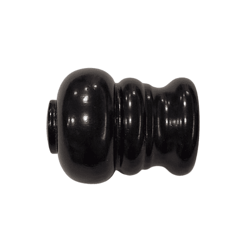 Terminal para barra de 30 cm madera negra