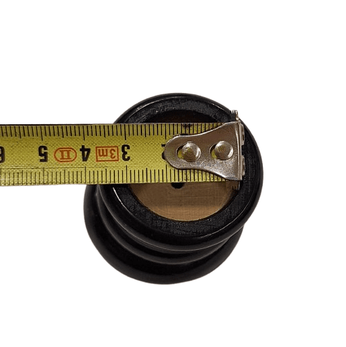 Terminal para barra de 30 cm madera negra - 1