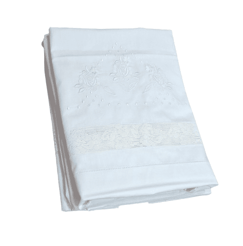 Sábanas bordadas con filtiré. Cama 135 - 4