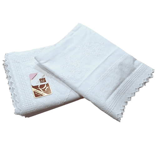 Sábanas blancas muy bordadas. Cama 135 - 3